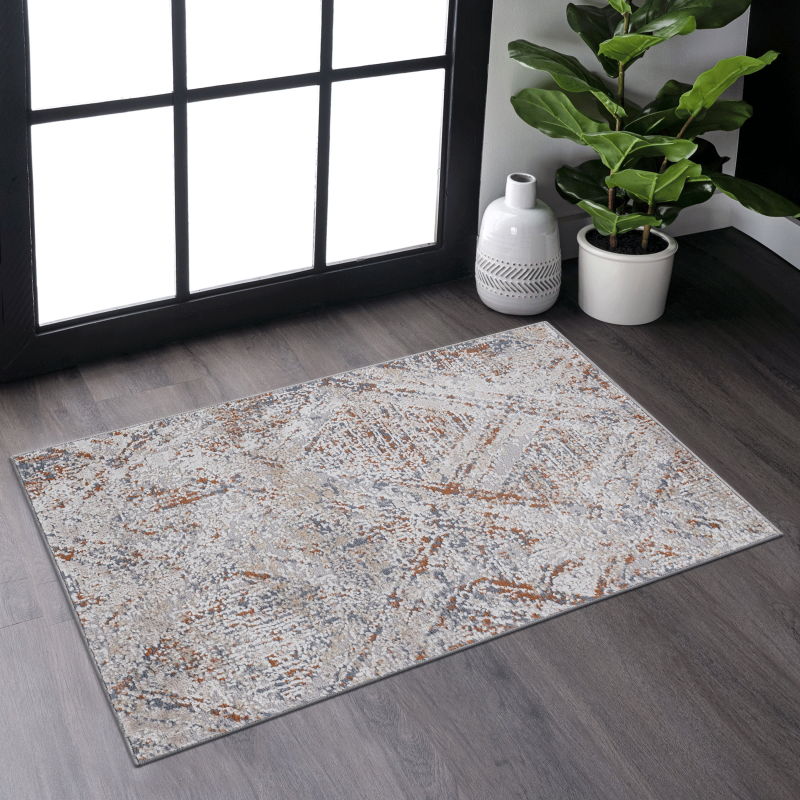 NAAR PAYAS Geometric Area Rug for Living Room, Easy-Care 5x7