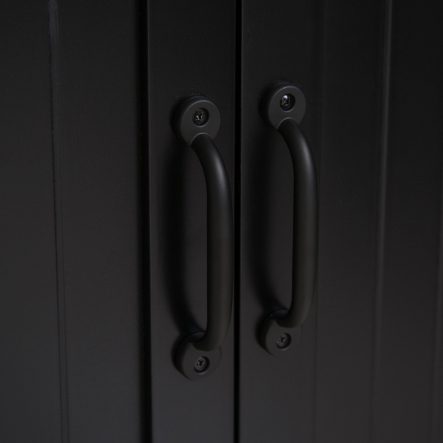 HOMCOM Black Kitchen Pantry Cabinet with Adjustable Shelves