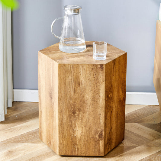 Modern MDF Coffee Table for Living Room, Textured Top