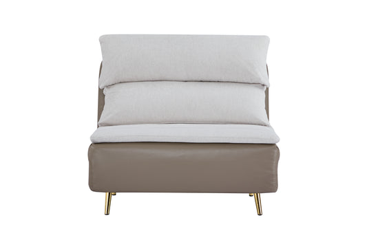 Navira Sofa Bed Pearl White and Milk Coffee