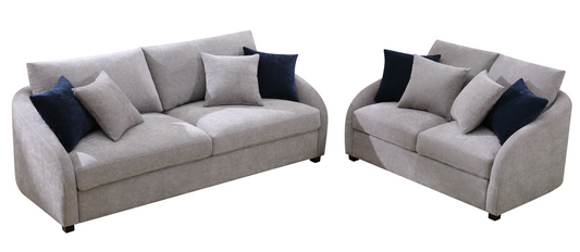 Sorin Sofa Light Grey With Cushions