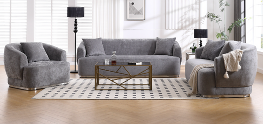 Navi Sofa Grey With 5 Cushions