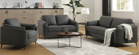 Orlian Sofa Dark Grey With Metal Leg