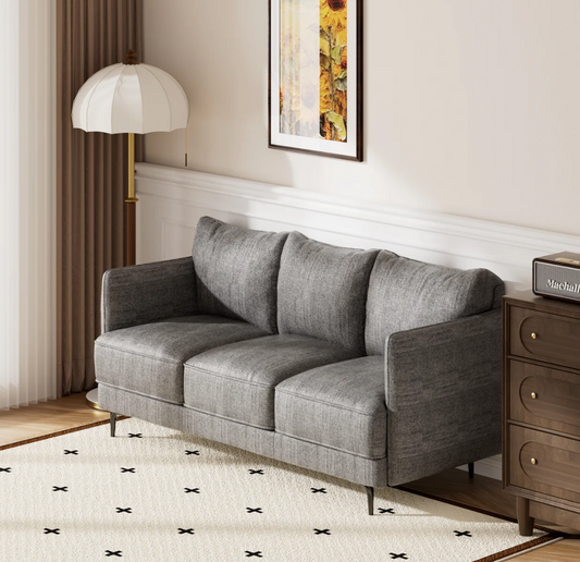 Elysian Sofa Dark Grey, Beige