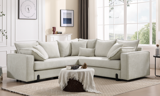 Vexis Sectional Sofa Beige