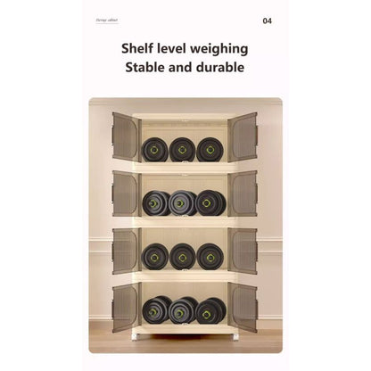 Modern Folding Closet Storage Cabinet with Wheels