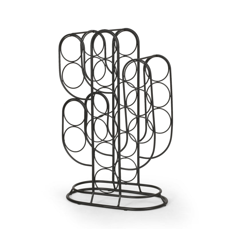 Sleek Wine Rack for Home Bar or Kitchen, Space-Saving