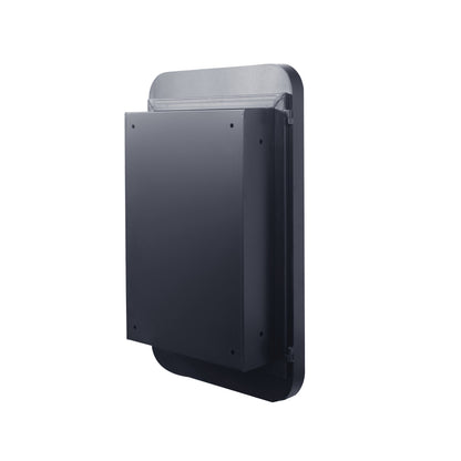 Black Metal Bathroom Medicine Cabinet, Adjustable Shelves