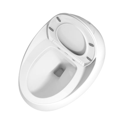 Modern Egg-Shape Bathroom Toilet, Water-Saving 1.28 GPF