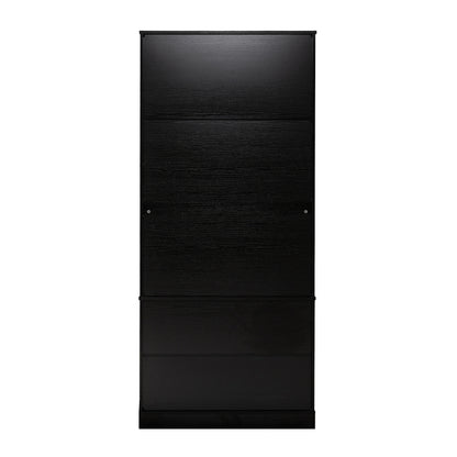 Modern Fluted Kitchen Pantry Cabinet, Drawers & Spice Racks