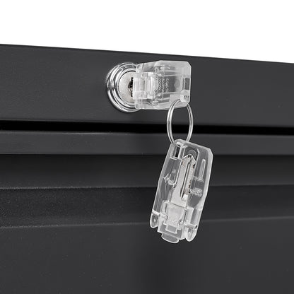 Sleek 3-Drawer Lateral File Cabinet for Home Office, Locking