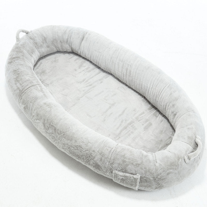 Human Dog Bed for Adult, Giant Extra Large Memory Foam Human Size Pet Bed for People, Fluffy Plush Dog Bed for Human with Storage Pocket  Cover Portable Handle Non-Slip Bottom