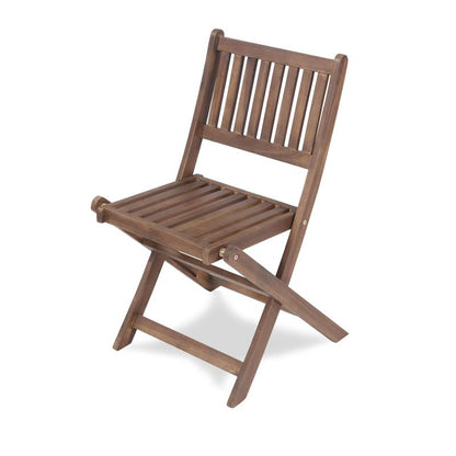 Natural Acacia 3-Pc Bistro Set for Patio & Balcony, Folding