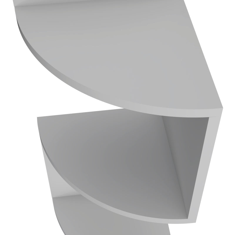 Rosebud Modern Corner Floating Shelf, Living Room 4-Tier