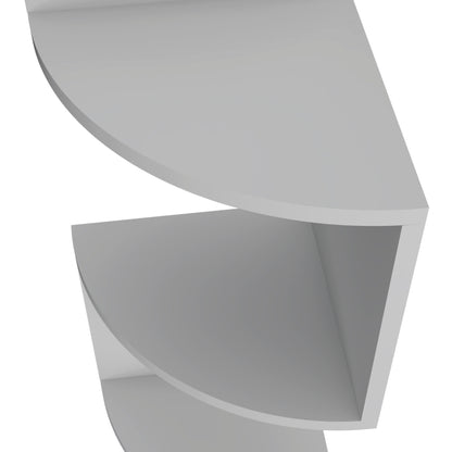 Rosebud Modern Corner Floating Shelf, Living Room 4-Tier