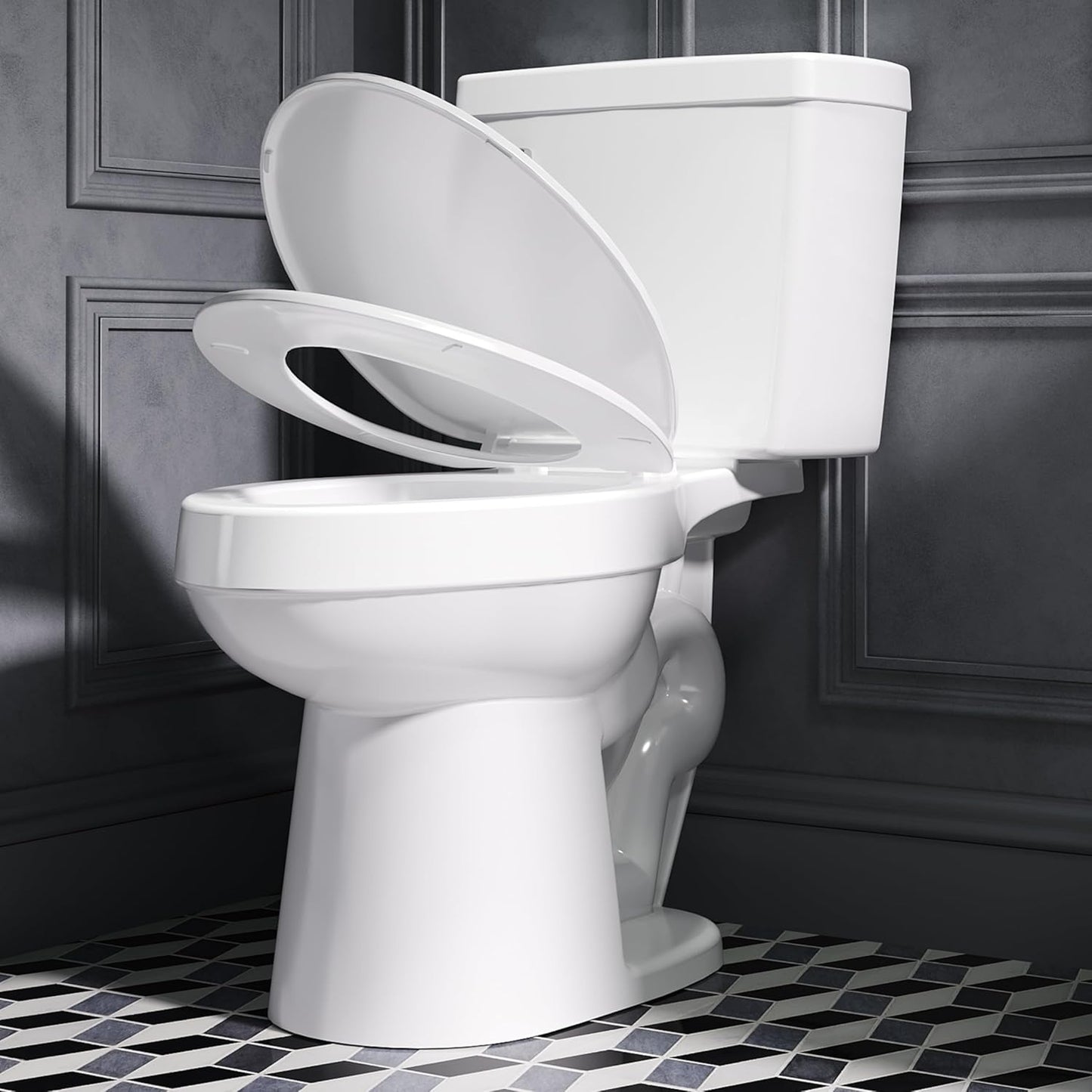 ELLAI Modern ADA Chair-Height Toilet for Bath, 1.28 GPF