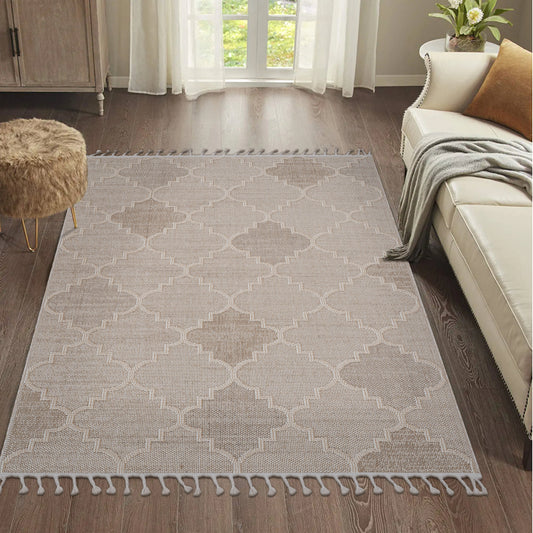 Modern Trellis Indoor/Outdoor Rug – All-Weather, NAAR Guros