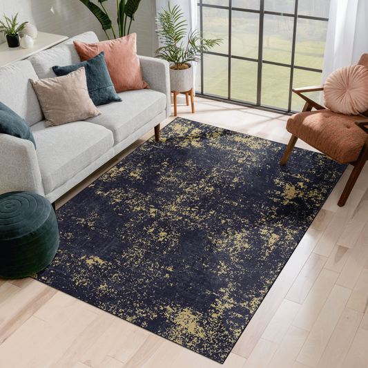NAAR MAVAL Modern 5x8 Area Rug for Living Room, Washable
