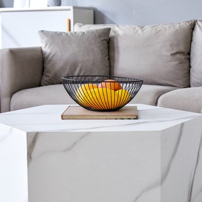 Modern Coffee Table for Living Room with Textured Finish