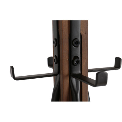 Reclaimed Wood & Metal Coat Rack for Bedroom & Living Room