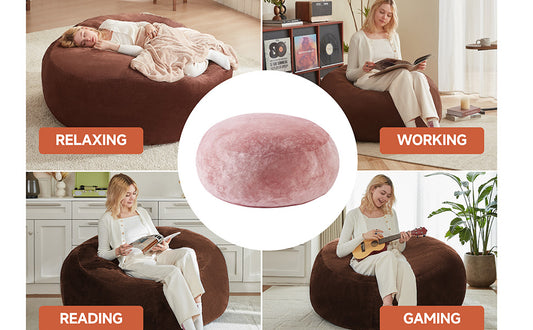 Oversized Bean Bag Chairs for Adults,Giant Bean Bag with Stuffing,Memory Sponge Sofa,Easy to Clean Soft Flannel Fabric, Suitable for Lounge Chairs in Living Room and Bedroom