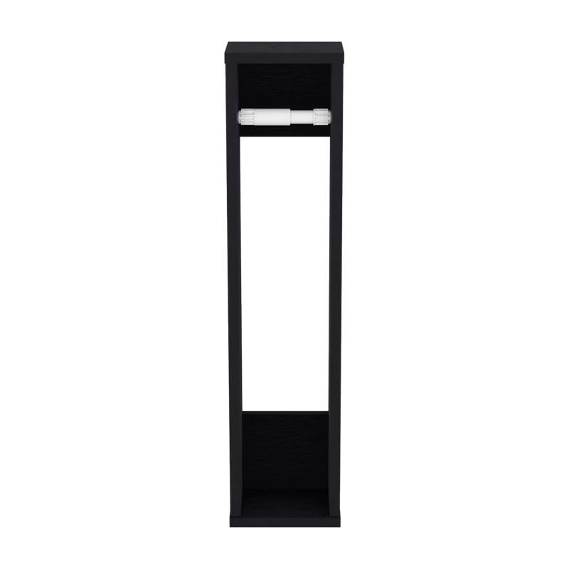 Bali Toilet Paper Holder Stand with Shelf, Bath Space Saver