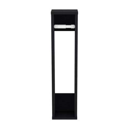 Bali Toilet Paper Holder Stand with Shelf, Bath Space Saver