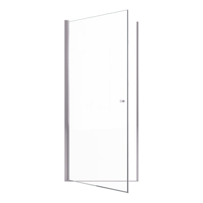 Semi-Frameless Chrome Pivot Shower Door for Bath 1/4" Glass