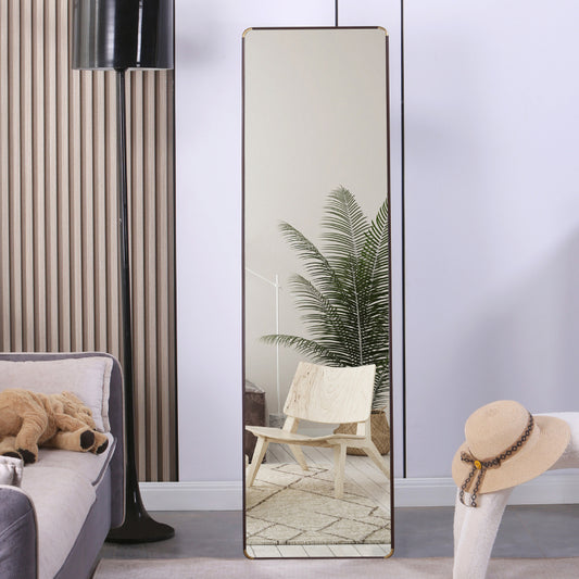 Modern Full-Length Mirror for Bedroom, 60x16 Stand/Wall
