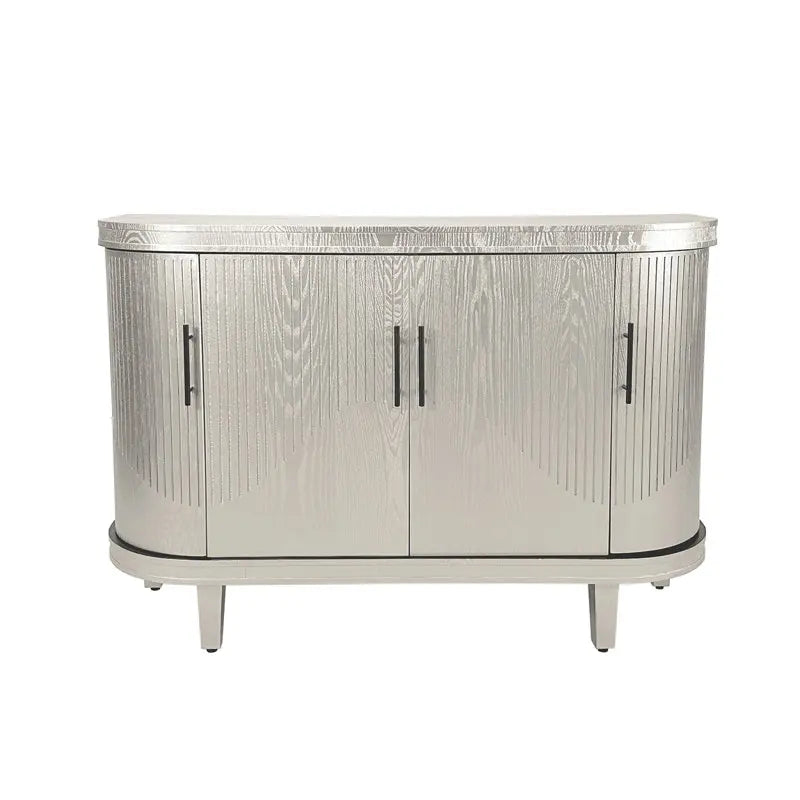 Modern 47" Solid + Manufactured Wood Sideboard Cabinet, Champagne
