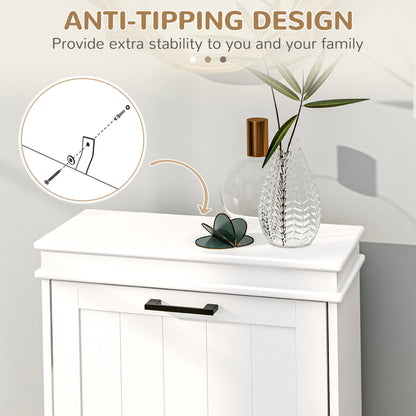 HOMCOM Modern Shoe Cabinet for Entryway, Slim 10-Pair