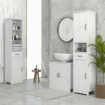 kleankin Modern Bath Cabinet, Slim Storage for Small Spaces