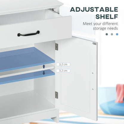 kleankin Modern Bathroom Cabinet, Drawer & Adjustable Shelf