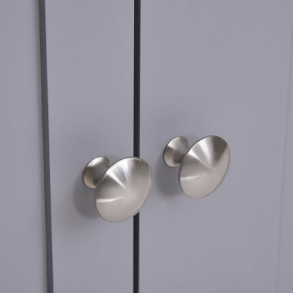 Two-Tone kleankin Bath Vanity Cabinet, U-Cut & Adj. Shelf