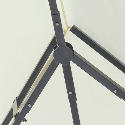 Outsunny 10x13 Cream Gazebo for Patio Vented Roof & Curtains