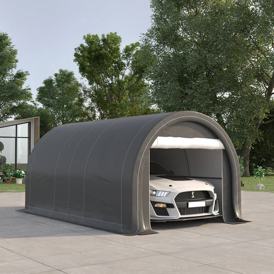 Outsunny Heavy-Duty 10x16 Carport for Driveway, UV Canopy
