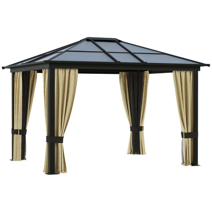 Outsunny Hardtop Gazebo for Patio with Polycarbonate Roof