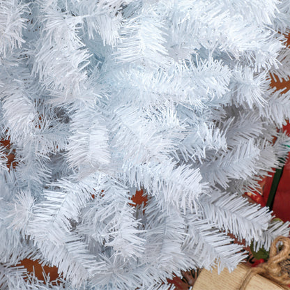 HOMCOM White Pencil Christmas Tree for Home, 6ft, 618 Tips