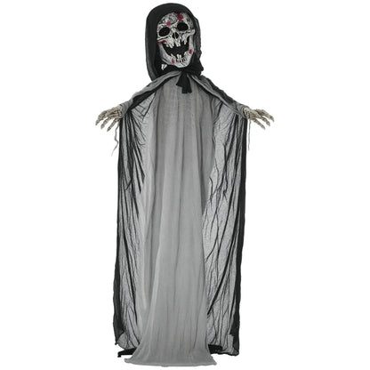 Outsunny Life-Size Skeleton Witch Yard Prop Motion & Sound