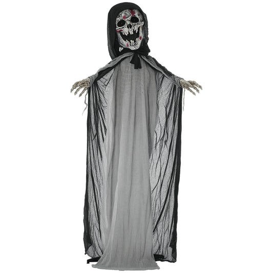 Outsunny Life-Size Skeleton Witch Yard Prop Motion & Sound