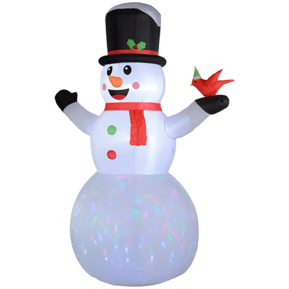 Outsunny 12 Ft LED Christmas Inflatable Snowman for Yard
