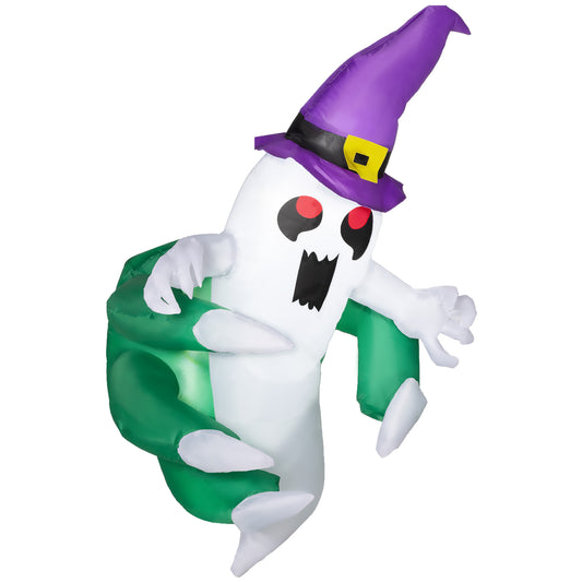 Outsunny Halloween LED Inflatable Window Ghost, 3.9 ft