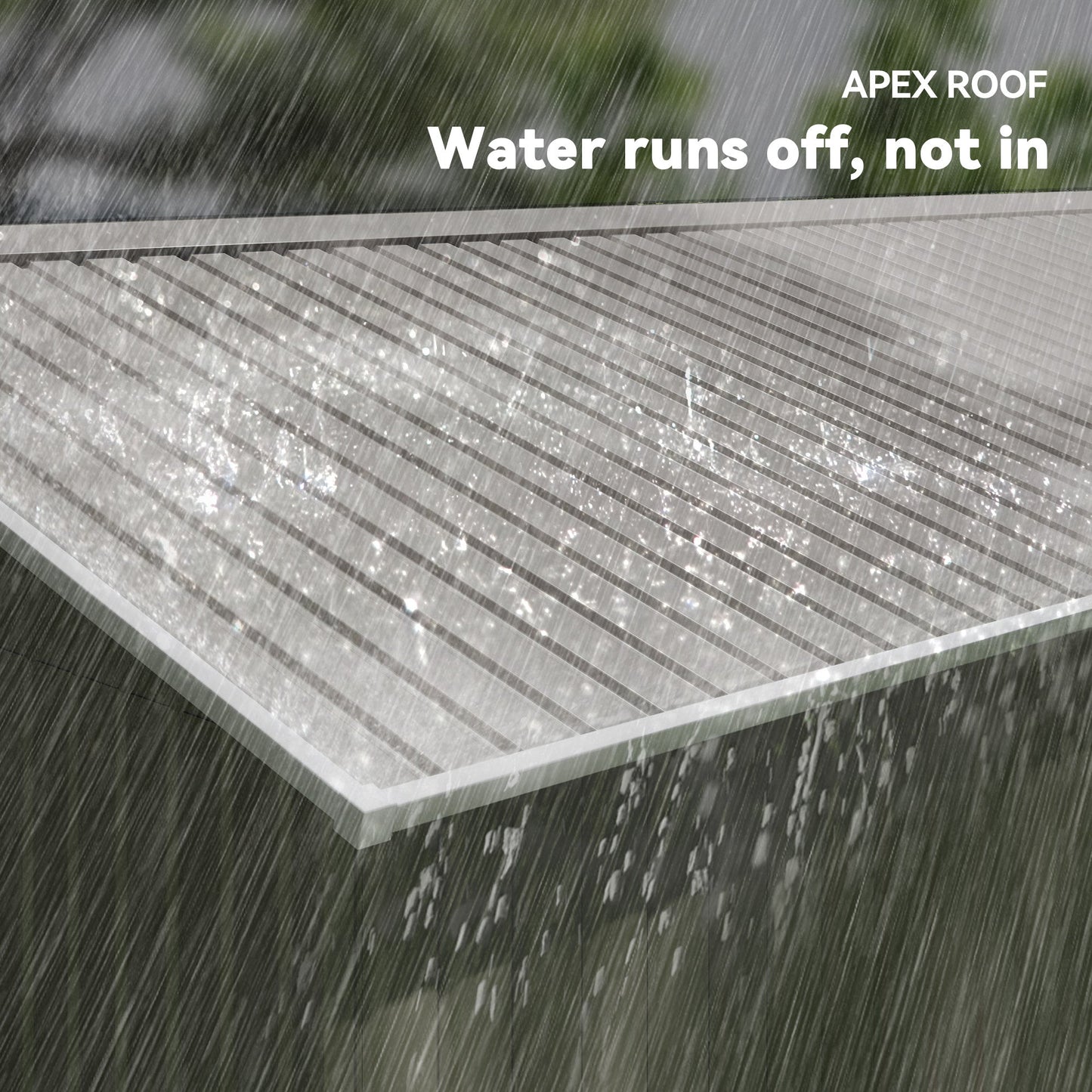 Outsunny Metal Garden Storage Shed with Double-Locking Doors