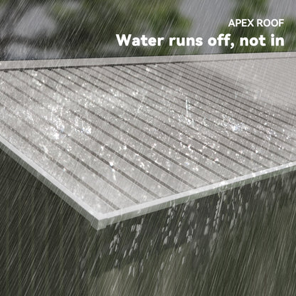 Outsunny Metal Garden Storage Shed with Double-Locking Doors