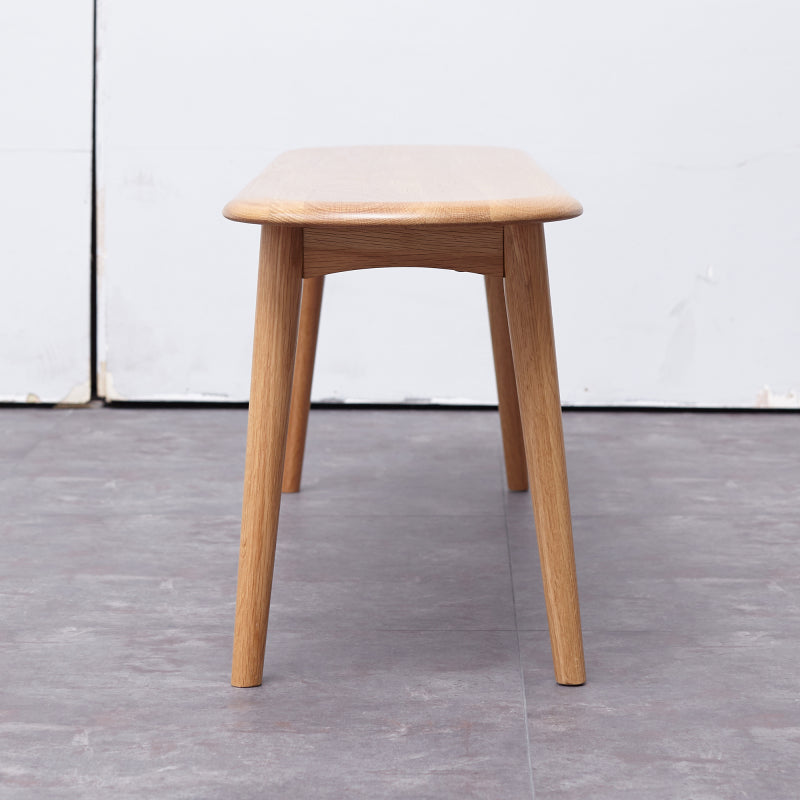 Natural Solid Oak Dining Bench for Dining Room