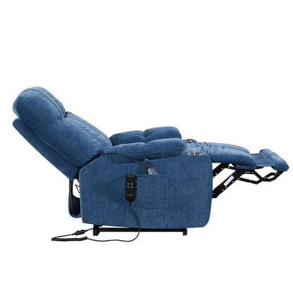 Liyasi Dual-Motor Lift Recliner for Seniors, Heat Massage