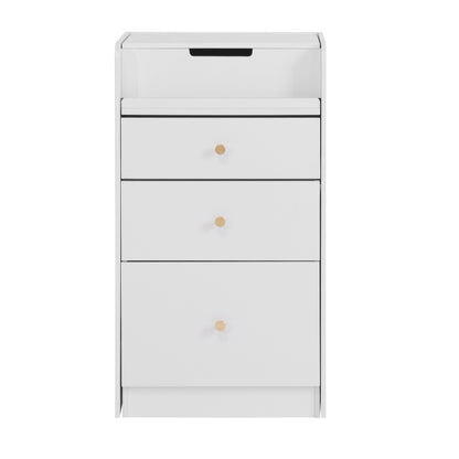 Compact Modern White Vanity Desk, Mirror & Chair for Bedroom