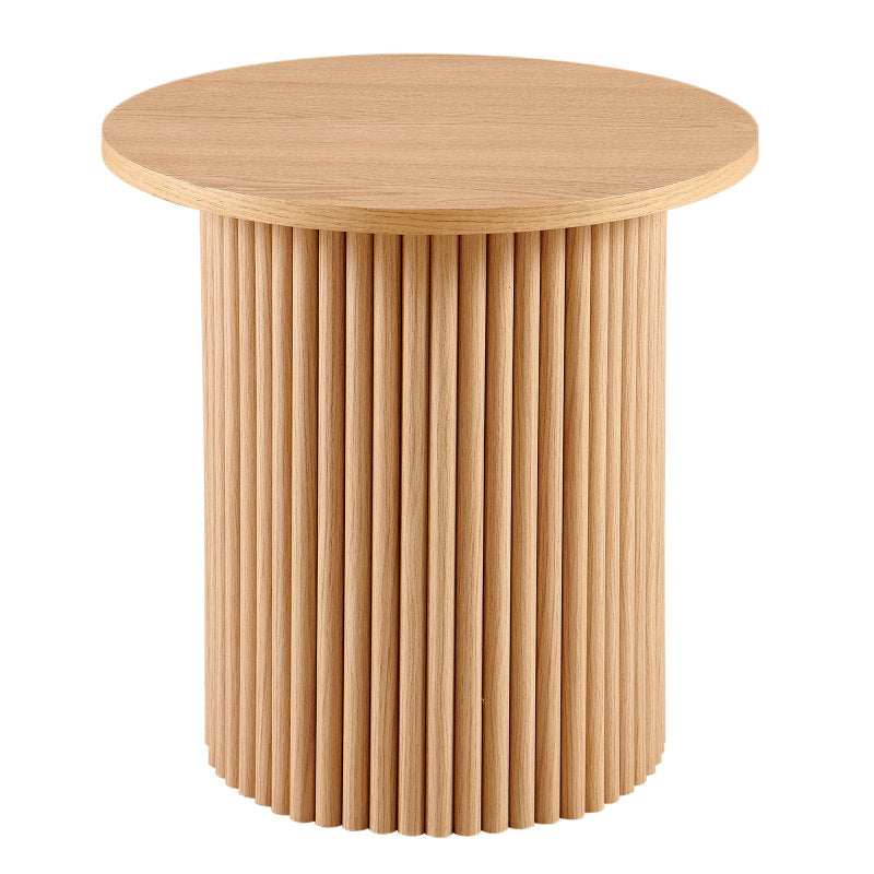 Modern Farmhouse 47-Inch Round Kitchen Table, Walnut Top