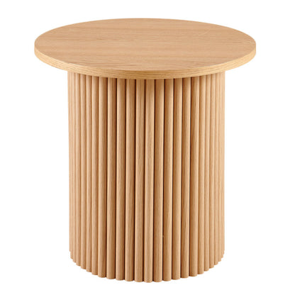 Modern Farmhouse 47-Inch Round Kitchen Table, Walnut Top