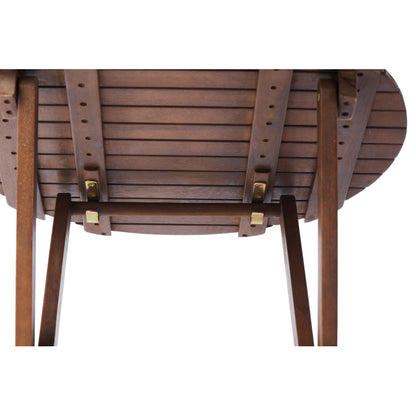 Natural Acacia 3-Pc Bistro Set for Patio & Balcony, Folding